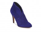 Tronchetto in suede blu elettrico