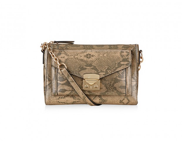 Minibag in pelle “fake snake”