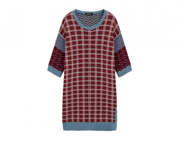 Abito in maglia check