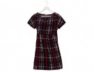 Abito a mezze maniche tartan