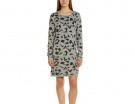 Abito in maglia con stampa animalier