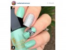 Effetto luce per la manicure con fiocco