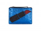 Pochette glitter con stampa