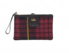 Pochette con stampa tartan