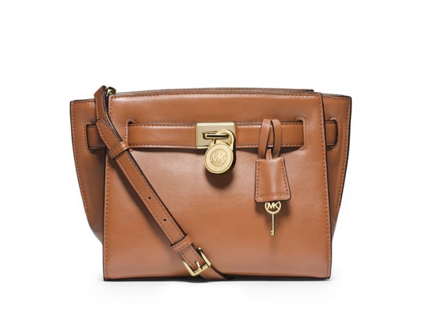 City bag in pelle color cuoio