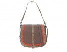 Mini bag a tracolla con dettagli pitonati