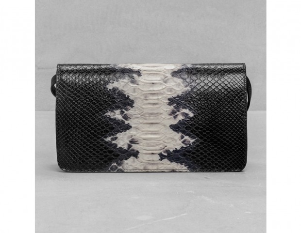 Clutch in pelle “fake snake”