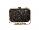 Clutch elegante con brillanti e dettagli oro