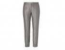 Pantaloni strutturati con stampa optical black&white