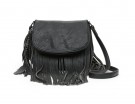 Borsa a tracolla con frange