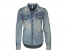 Camicia di jeans con lavaggio effetto vintage