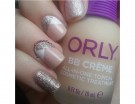 Nude bianco e glitter argentati