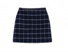 Minigonna in panno con motivo check