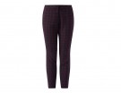 Pantaloni dalla linea classica a base burgundy e motivo check
