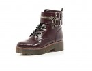 Trekking boots color burgundy con fibbie