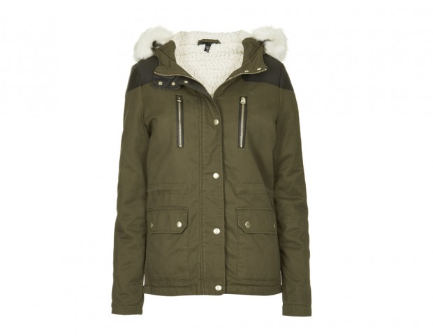 Parka foderato in pelo