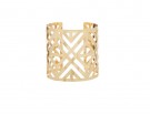 Bangle dorato con trama geometrica