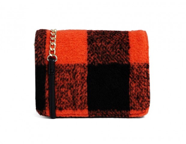 Borsa a tracolla in tessuto tartan
