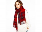 Sciarpa tartan in lana