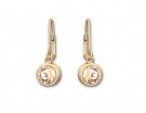 Orecchini in metallo dorato con brillanti Swarovski
