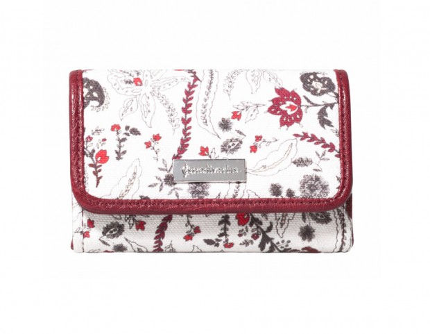 Portafogli in tessuto con stampa floreale easy-chic