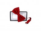 Papillon rosso a pois