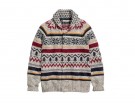 Cardigan in lana jacquard multicolor
