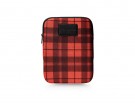 Porta iPad in tessuto tartan