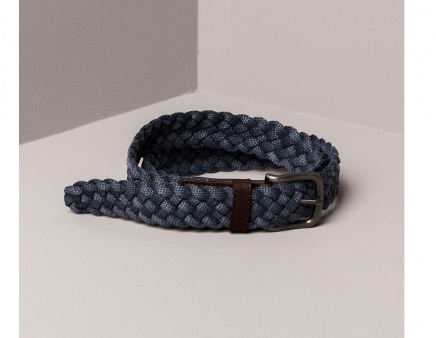 Cintura intrecciata in pelle