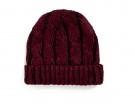 Berretto in lana color burgundy