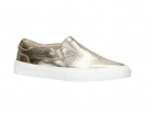 Slip-on in pelle dorata