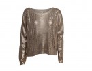 Pull oversize in maglia lurex