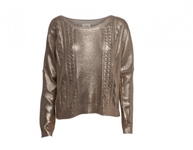 Pull oversize in maglia lurex