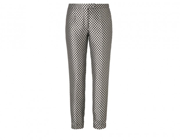 Pantaloni strutturati a stampa optical