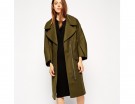 Cappotto oversize con maniche a tre quarti