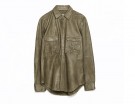 Maxi camicia in eco pelle