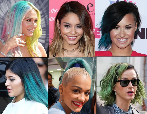 Capelli bicolor delle star
