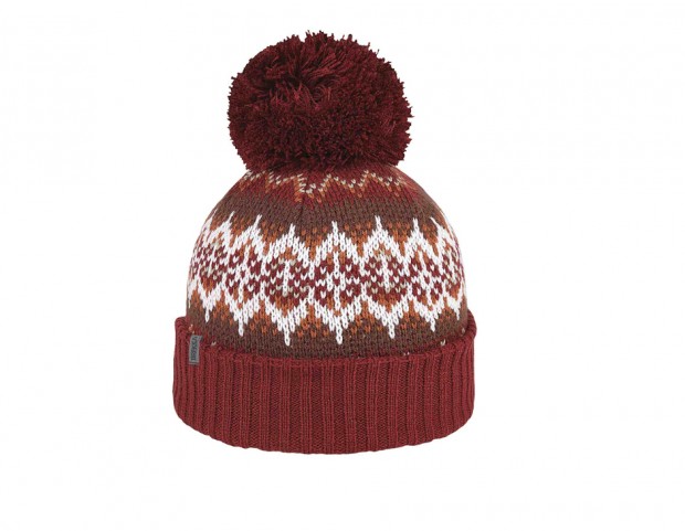 Berretto in lana a dettagli jacquard