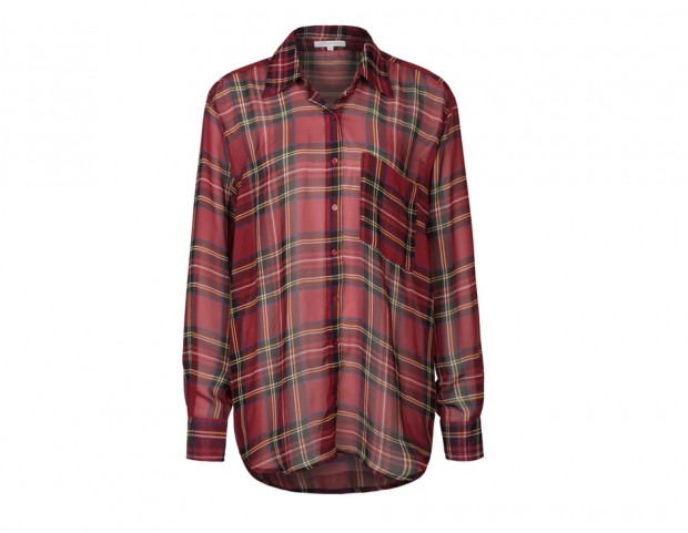 Camicia a stampa tartan