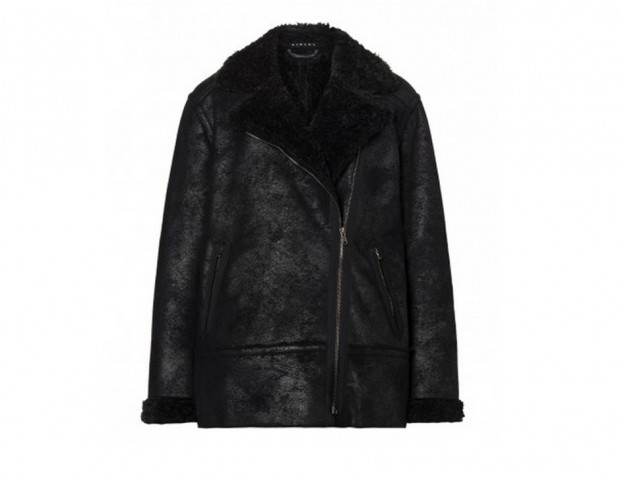 Cappotto eco-montone total black