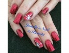 Glitter rossi per la manicure natalizia