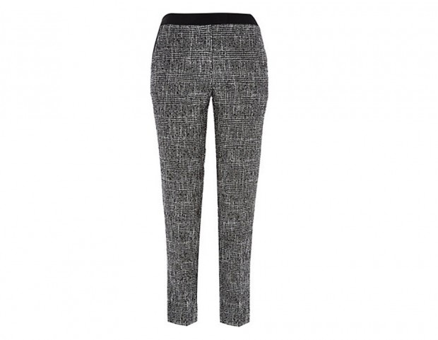 Pantalone in panno dal taglio maschile