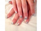 Glitter argentati su base trasparente