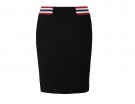 Sporty-chic in tessuto stretch con fascia elastica in vita