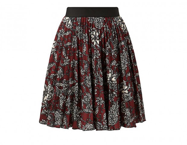 Midi in stile etnico a stampa floreale