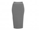 Longuette stretch sporty-chic con fascia elastica in vita