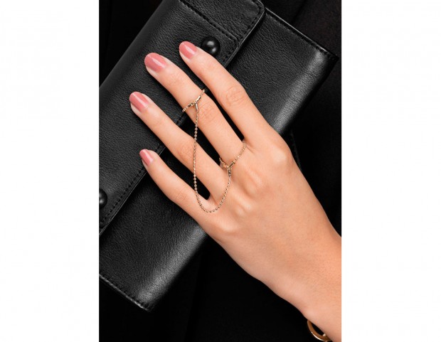 Anello Sottile A Doppia Fascia Di Caitlyn Minimalist • Anello - Foto 10