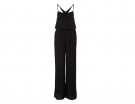 Jumpsuit in chiffon total black