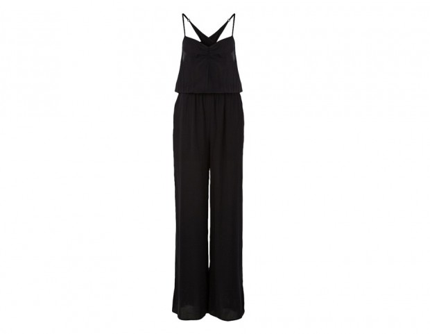 Jumpsuit in chiffon total black