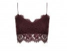 Bralet in pizzo color bordeaux